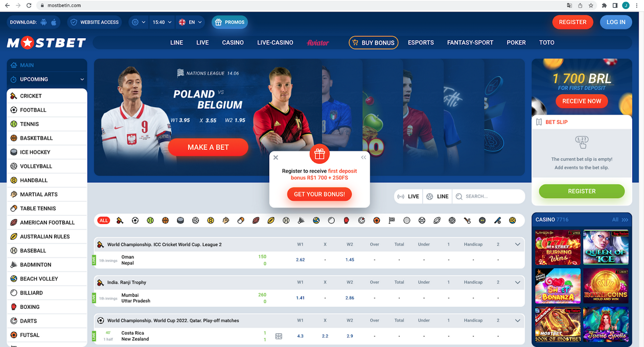 MostBet in India